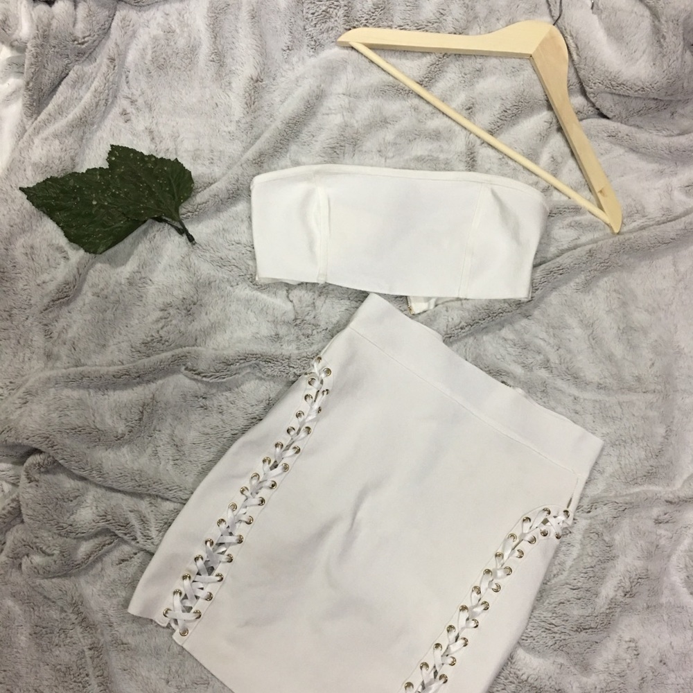 Dressy white two piece design
